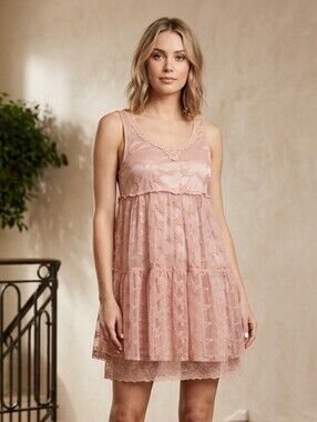 KATE C Blush Lace Dress